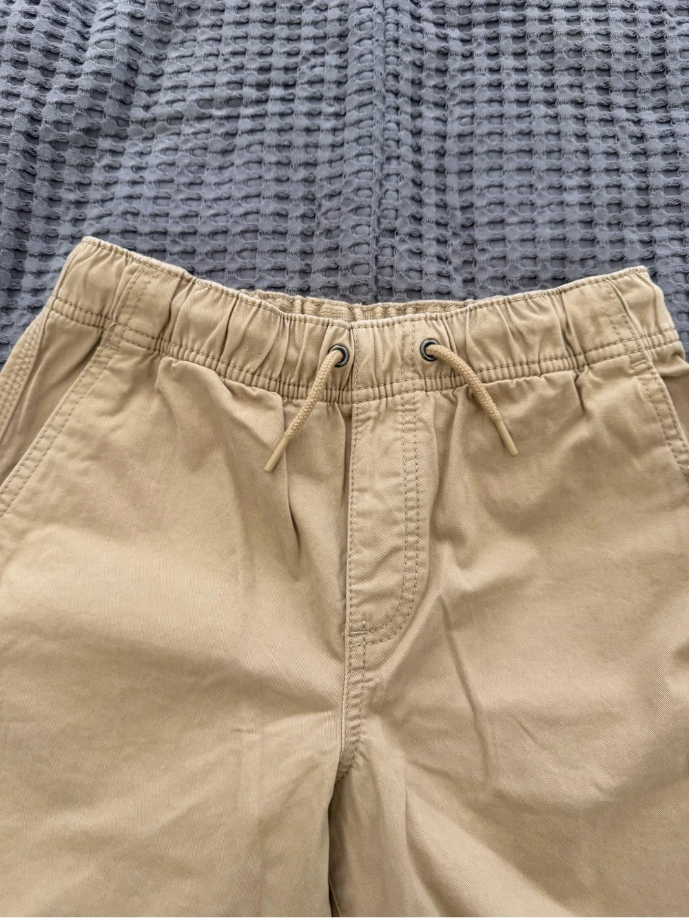 Gap Boys Drawstring Chino Shorts Tan Adjustable Waist Size 10 NWT